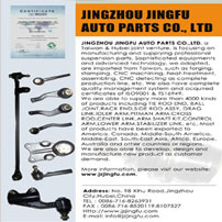 JINGZHOU JINGFU AUTO PARTS CO.,LTD , a Taiwan & Hubei joint venture, is focusing on manufacturing and supplying professional suspension parts.